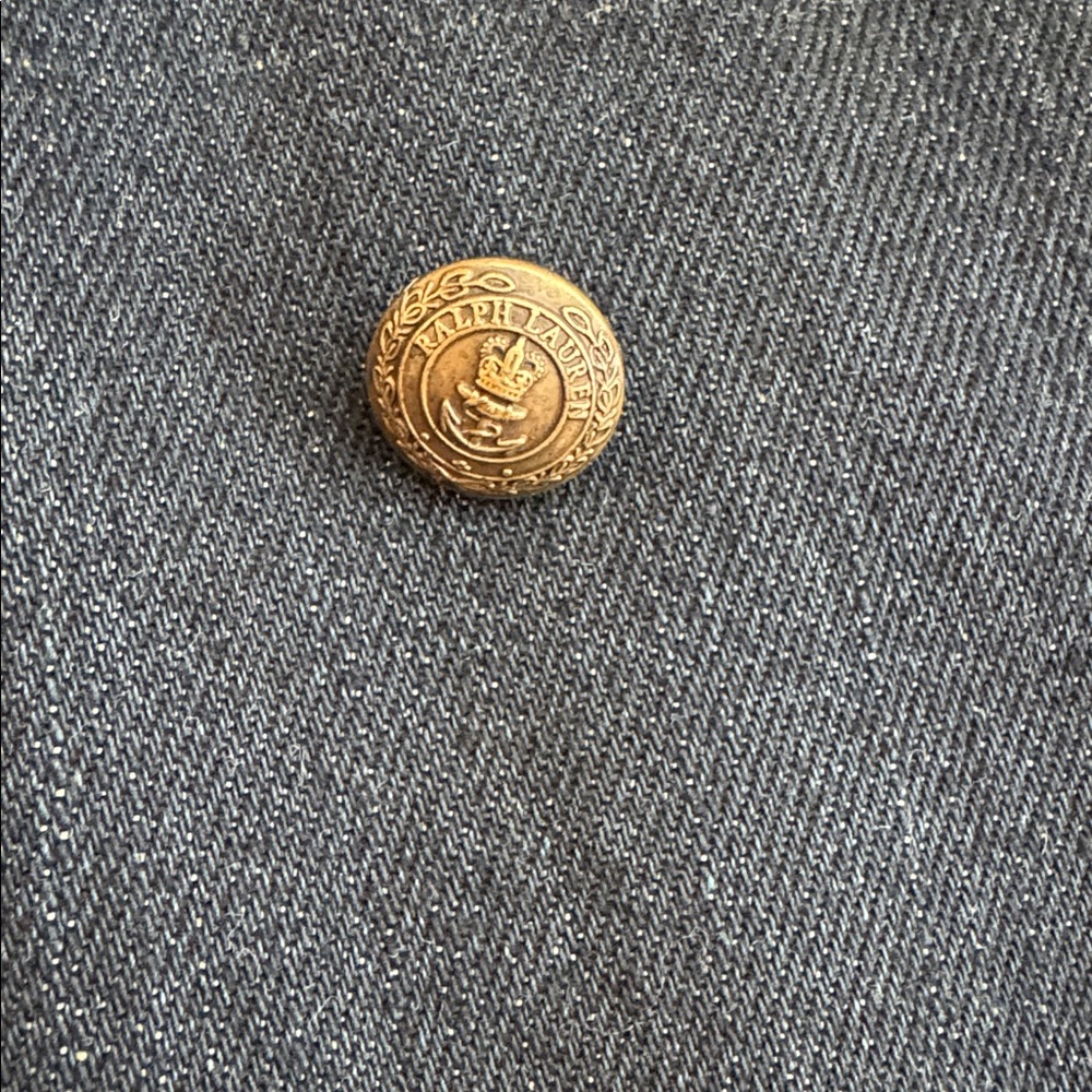 Ralph Lauren Military Style Double breasted Jean Jacket never worn. - Picture 4 of 10